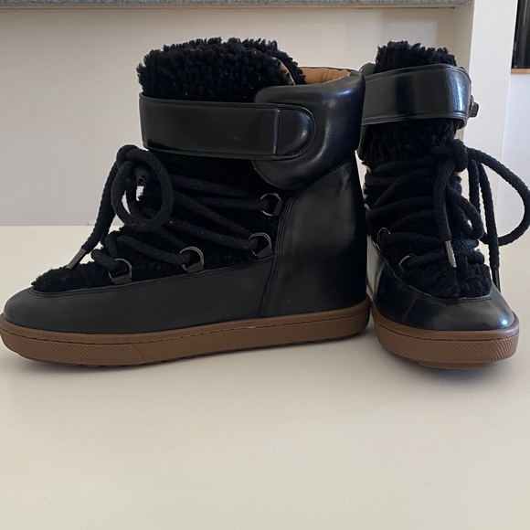 Coach Black Sherling Boots